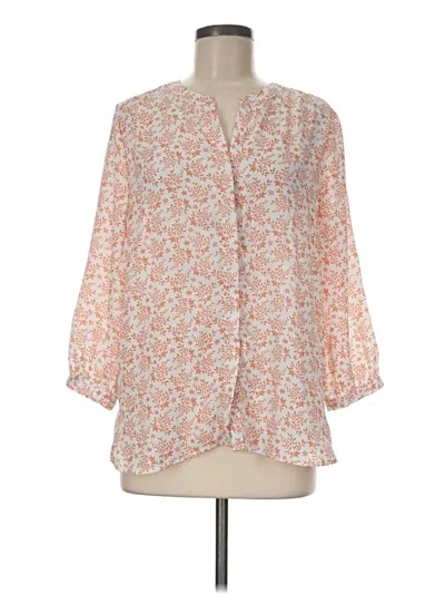 Pre-owned Jachs Girlfriend 3/4 Sleeve Blouse In Pink
