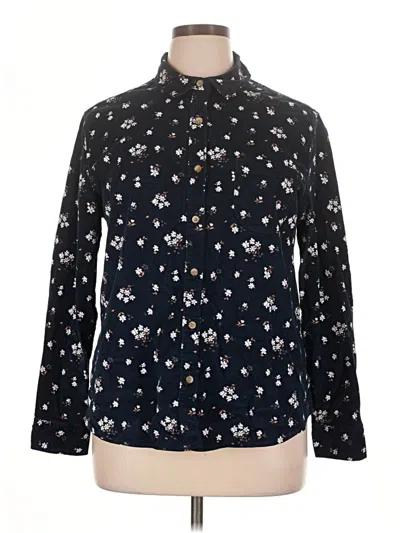 Pre-owned Jachs Girlfriend Long Sleeve Blouse In Black