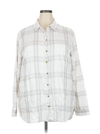 Pre-owned Jachs Girlfriend Long Sleeve Blouse In Gray