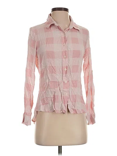Pre-owned Jachs Girlfriend Long Sleeve Blouse In Pink