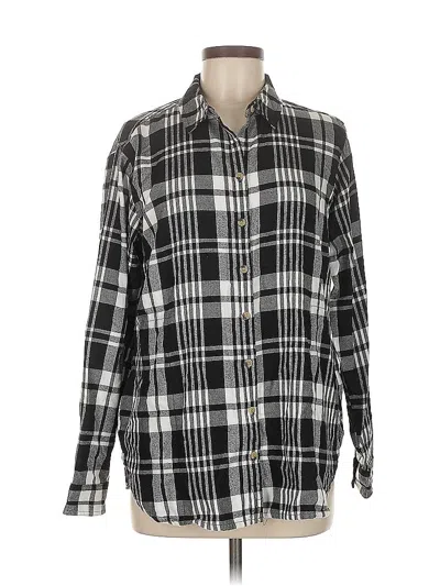 Pre-owned Jach's Girlfriend Long Sleeve Button Down Shirt In Black
