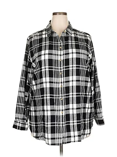 Pre-owned Jachs Girlfriend Long Sleeve Button Down Shirt In Black