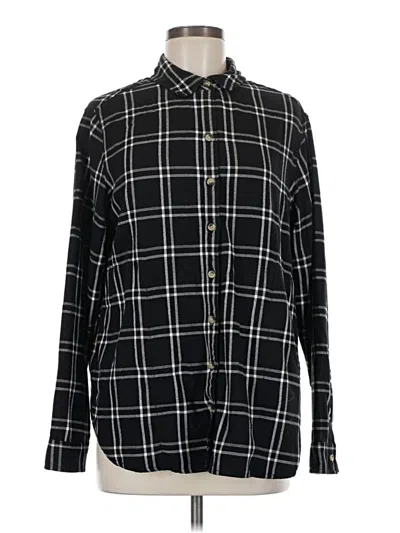 Pre-owned Jachs Girlfriend Long Sleeve Button Down Shirt In Black