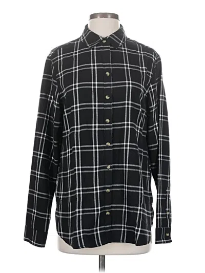 Pre-owned Jachs Girlfriend Long Sleeve Button Down Shirt In Black