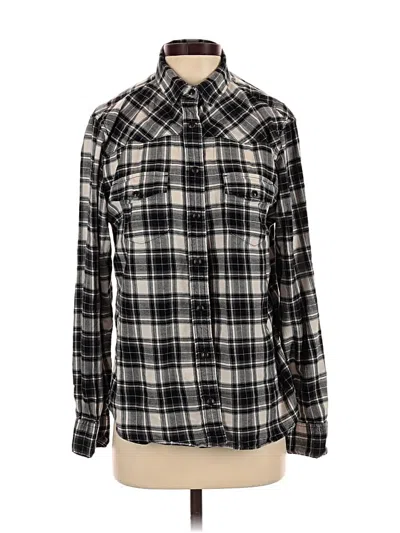 Pre-owned Jachs Girlfriend Long Sleeve Button Down Shirt In Black