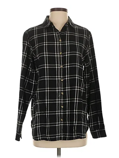 Pre-owned Jachs Girlfriend Long Sleeve Button Down Shirt In Black