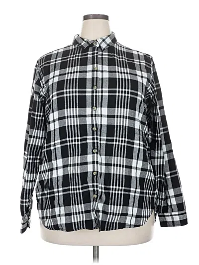Pre-owned Jachs Girlfriend Long Sleeve Button Down Shirt In Black