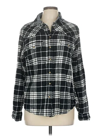 Pre-owned Jachs Girlfriend Long Sleeve Button Down Shirt In Black