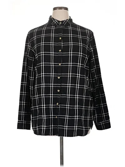 Pre-owned Jachs Girlfriend Long Sleeve Button Down Shirt In Black