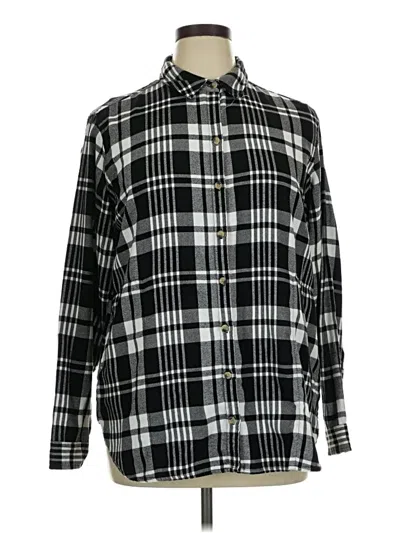 Pre-owned Jachs Girlfriend Long Sleeve Button Down Shirt In Black