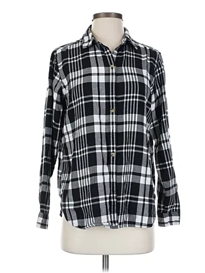 Pre-owned Jachs Girlfriend Long Sleeve Button Down Shirt In Black