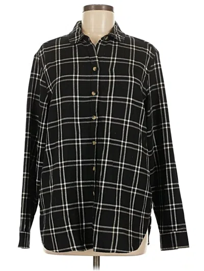 Pre-owned Jachs Girlfriend Long Sleeve Button Down Shirt In Black