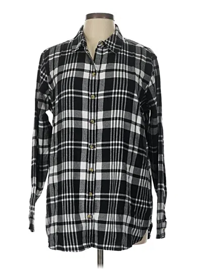 Pre-owned Jachs Girlfriend Long Sleeve Button Down Shirt In Black