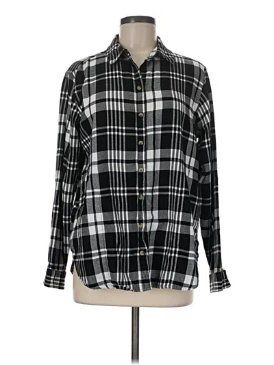 Pre-owned Jachs Girlfriend Long Sleeve Button Down Shirt In Black