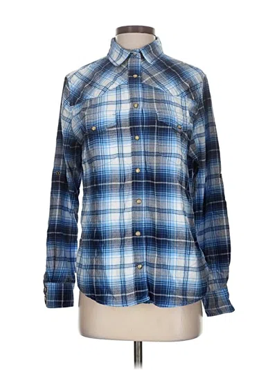 Pre-owned Jachs Girlfriend Long Sleeve Button Down Shirt In Blue