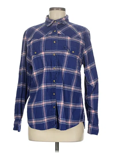 Pre-owned Jachs Girlfriend Long Sleeve Button Down Shirt In Blue