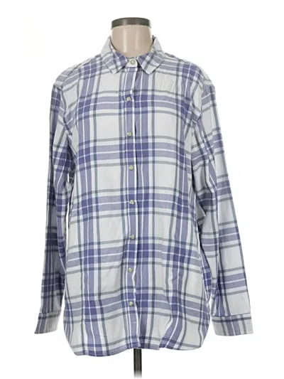 Pre-owned Jachs Girlfriend Long Sleeve Button Down Shirt In Blue