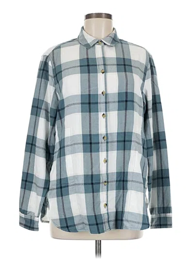 Pre-owned Jachs Girlfriend Long Sleeve Button Down Shirt In Blue