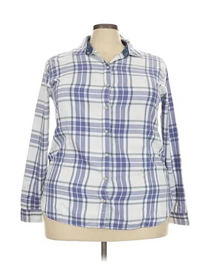 Pre-owned Jachs Girlfriend Long Sleeve Button Down Shirt In Blue