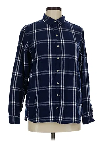 Pre-owned Jachs Girlfriend Long Sleeve Button Down Shirt In Blue