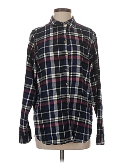 Pre-owned Jachs Girlfriend Long Sleeve Button Down Shirt In Blue