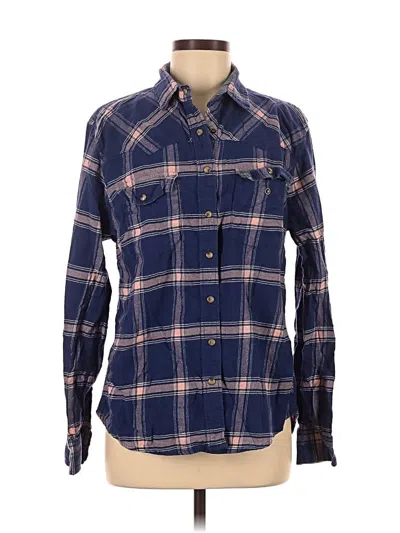 Pre-owned Jachs Girlfriend Long Sleeve Button Down Shirt In Blue