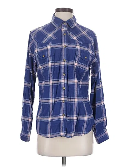 Pre-owned Jachs Girlfriend Long Sleeve Button Down Shirt In Blue