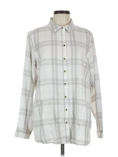Pre-owned Jachs Girlfriend Long Sleeve Button Down Shirt In Gray