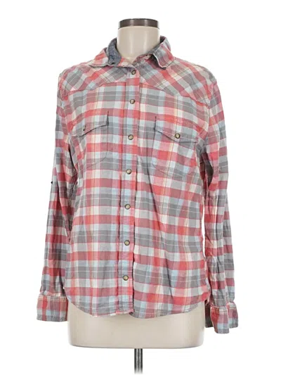 Pre-owned Jachs Girlfriend Long Sleeve Button Down Shirt In Gray