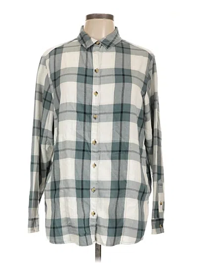 Pre-owned Jachs Girlfriend Long Sleeve Button Down Shirt In Gray
