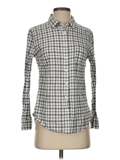 Pre-owned Jachs Girlfriend Long Sleeve Button Down Shirt In Gray