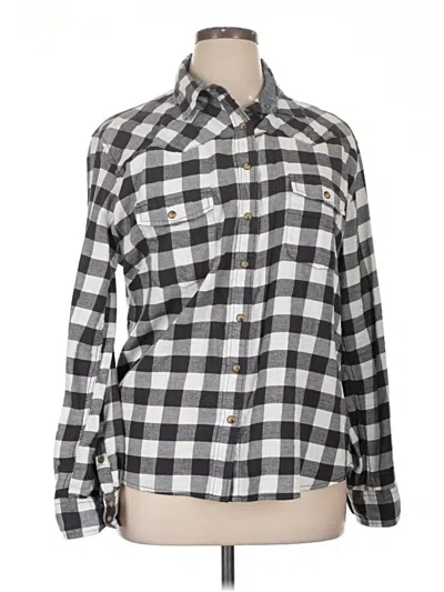 Pre-owned Jachs Girlfriend Long Sleeve Button Down Shirt In Gray