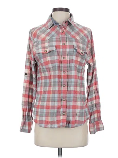 Pre-owned Jachs Girlfriend Long Sleeve Button Down Shirt In Gray