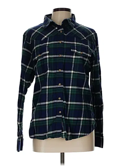 Pre-owned Jachs Girlfriend Long Sleeve Button Down Shirt In Green