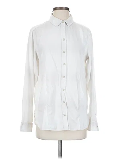Pre-owned Jachs Girlfriend Long Sleeve Button Down Shirt In Ivory