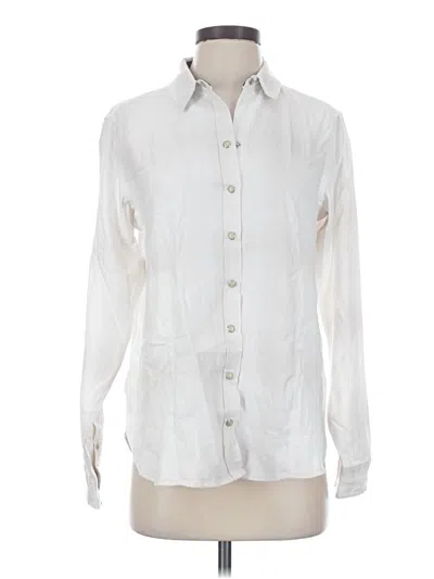 Pre-owned Jachs Girlfriend Long Sleeve Button Down Shirt In Ivory