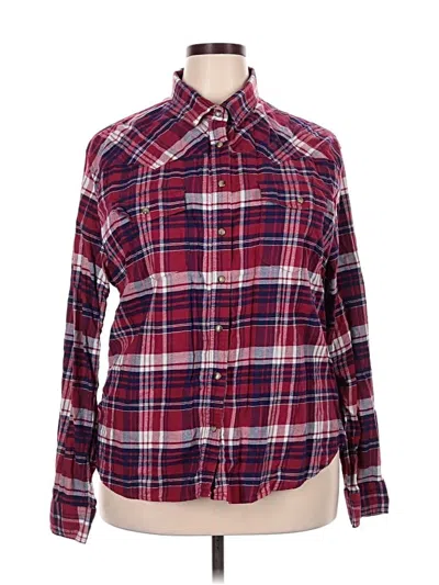 Pre-owned Jachs Girlfriend Long Sleeve Button Down Shirt In Pink
