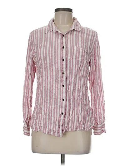 Pre-owned Jachs Girlfriend Long Sleeve Button Down Shirt In Pink