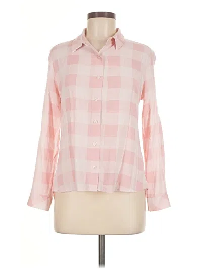 Pre-owned Jachs Girlfriend Long Sleeve Button Down Shirt In Pink