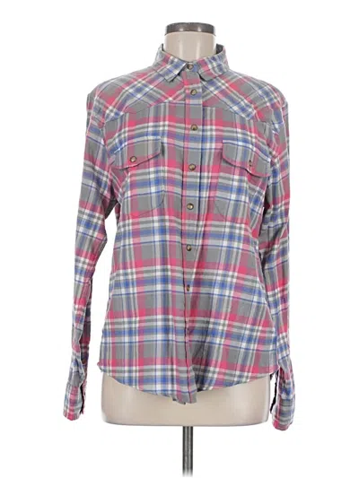 Pre-owned Jachs Girlfriend Long Sleeve Button Down Shirt In Pink