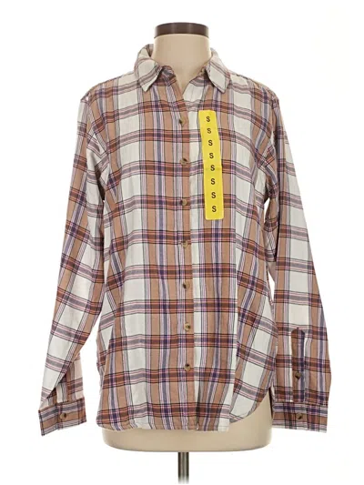 Pre-owned Jachs Girlfriend Long Sleeve Button Down Shirt In Purple