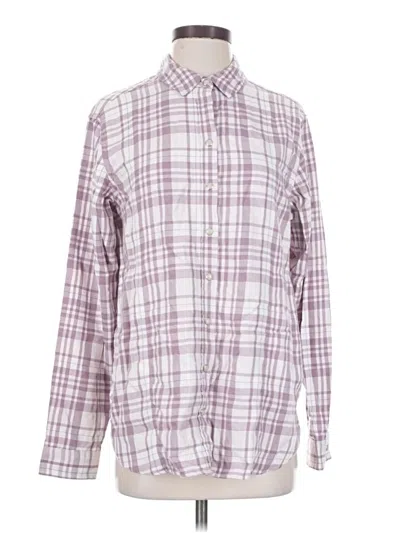 Pre-owned Jachs Girlfriend Long Sleeve Button Down Shirt In Purple