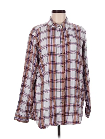 Pre-owned Jachs Girlfriend Long Sleeve Button Down Shirt In White