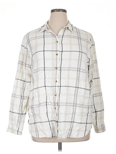 Pre-owned Jachs Girlfriend Long Sleeve Polo Shirt In Ivory
