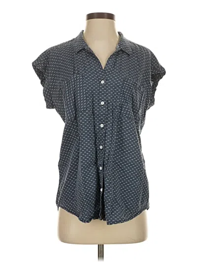 Pre-owned Jachs Girlfriend Short Sleeve Blouse In Gray