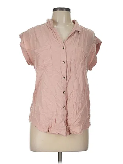 Pre-owned Jachs Girlfriend Short Sleeve Blouse In Pink