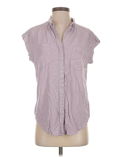 Pre-owned Jachs Girlfriend Short Sleeve Blouse In Purple