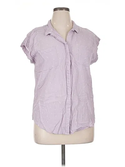 Pre-owned Jachs Girlfriend Short Sleeve Blouse In Purple