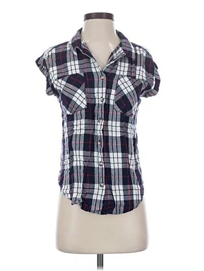 Pre-owned Jachs Girlfriend Short Sleeve Button Down Shirt In Blue