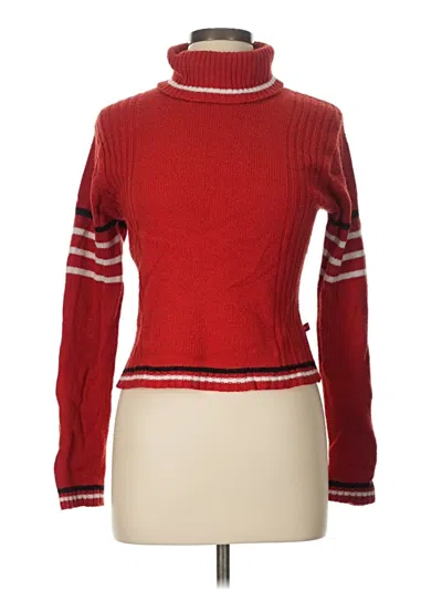 Pre-owned Jachs Girlfriend Turtleneck Sweater In Red
